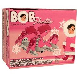 Patines Bob para niñas pequeñas en color rosa (ajustable talla 24-34, modelo 1003)