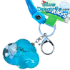 Pitufo Bebé en Llavero Líquido con Forma de Nube 3D con Correa y Figura de Resina – Llavero Los Pitufos – 5,5 cm