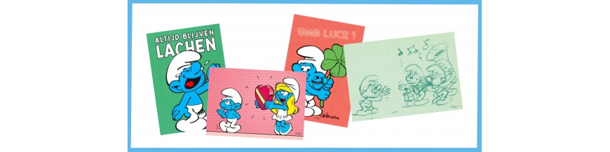 Smurf postcards