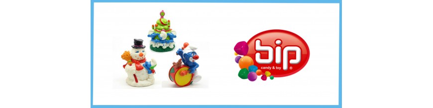 BIP - Muñecos con caramelos y los pitufos